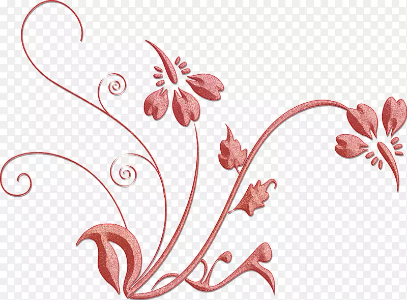 花卉设计光栅图形花夹艺术形象-花