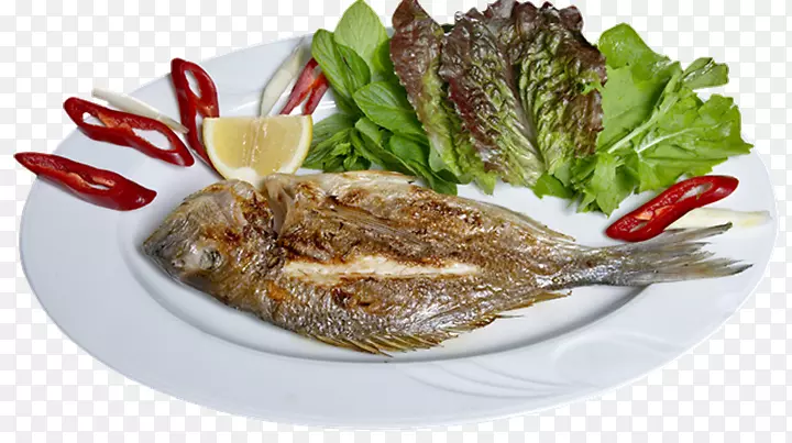 Beyti kebab素食料理鱼供餐烤肉串-鱼