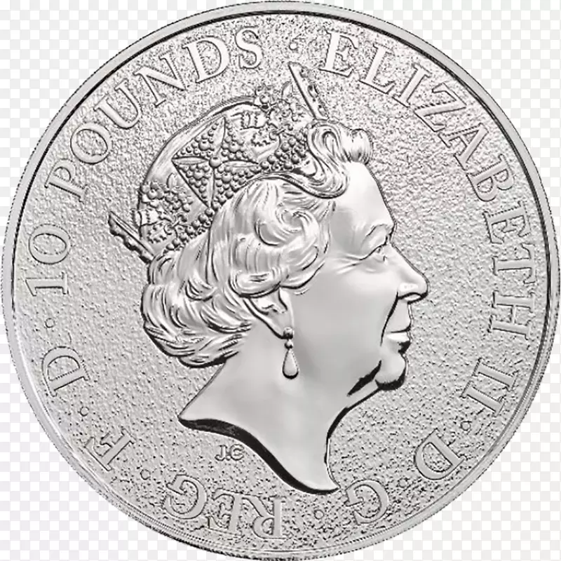 皇家造币，女王的野兽，金币，大不列颠硬币-硬币