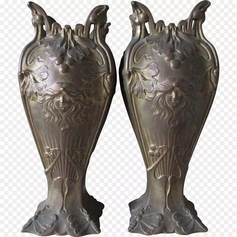 青铜雕塑花瓶古典雕塑