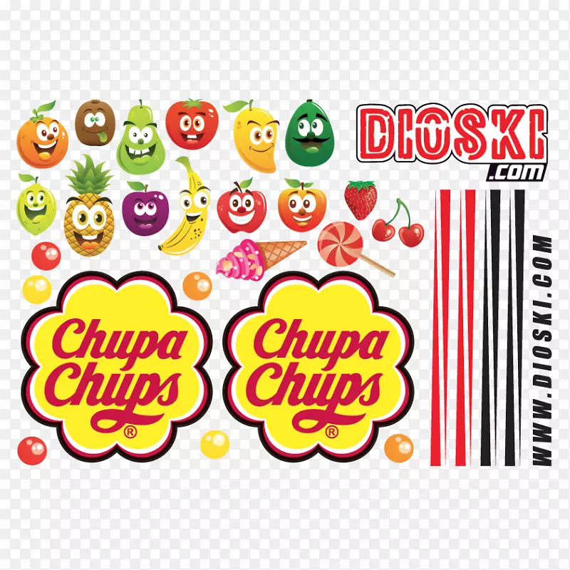 Chupa Chups徽标Chupa Chups惊喜棒棒糖12g Chupa Chups-300 g中最好的-棒棒糖