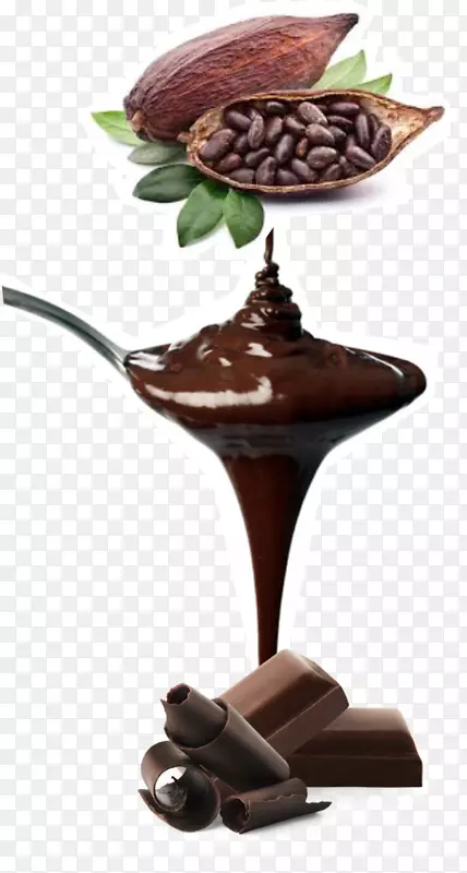 热巧克力可可豆可可固体生巧克力