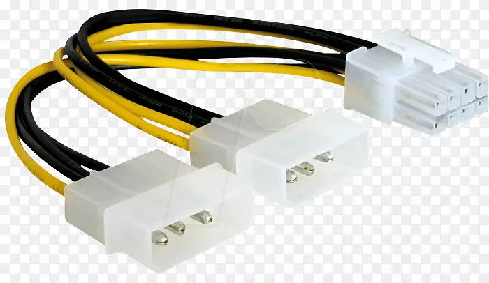 显卡和视频适配器电源单元pci快递Molex连接器电缆