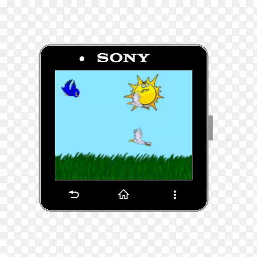 手表捍卫者和龙索尼智能手表2 Android-android的狼蛋游戏