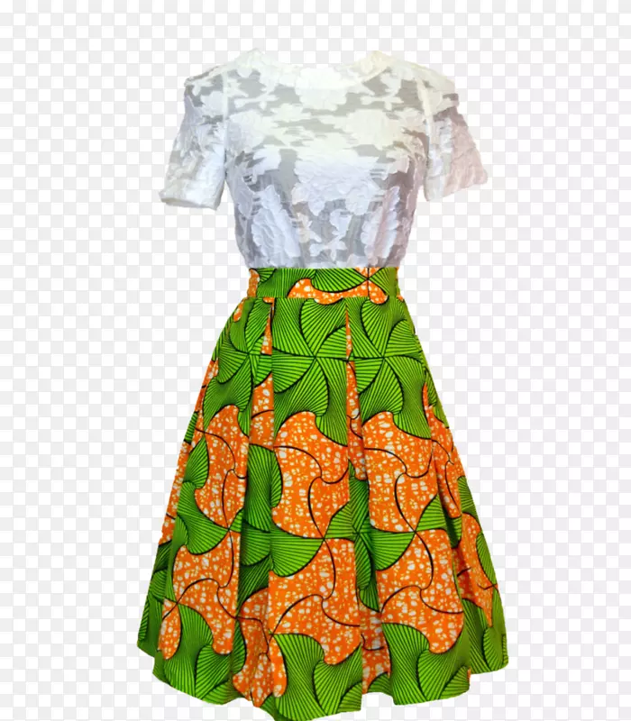 非洲蜡染印花-连衣裙