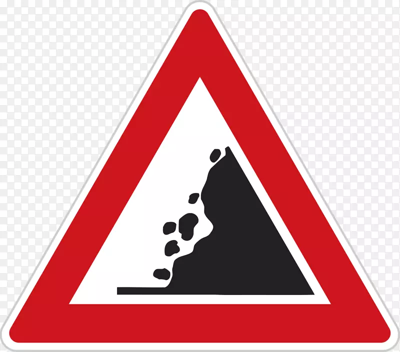 警示标志交通标志摄影版税免费岩石