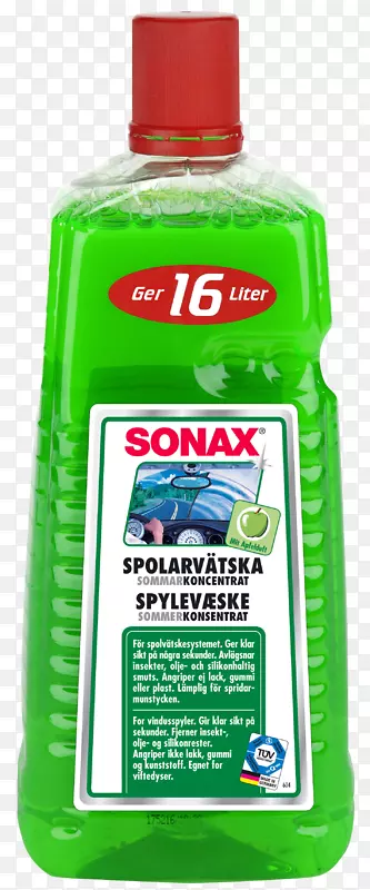 汽车屏幕清洗Sonax 133441 3 l索纳克斯驾驶舱喷雾挡风玻璃-汽车