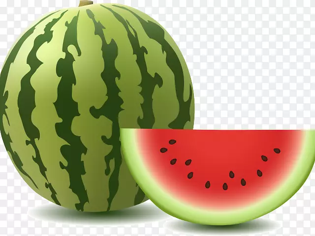 西瓜图形图像水果剪贴画.多汁的哈密瓜