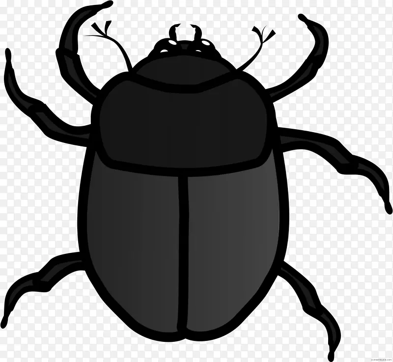 剪贴画露天插画免费内容甲虫-甲虫