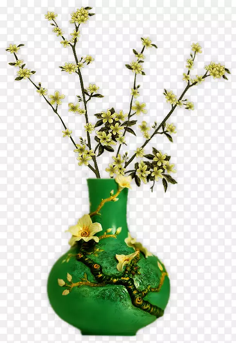 花瓶中的鲜花设计花瓶中的鲜花婚礼邀请函-花瓶