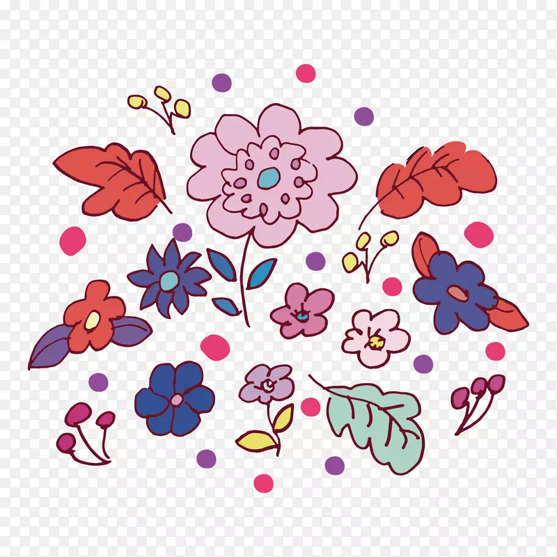 花卉设计插图视觉艺术剪贴画