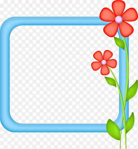 花卉设计纸边框，画框，剪贴画
