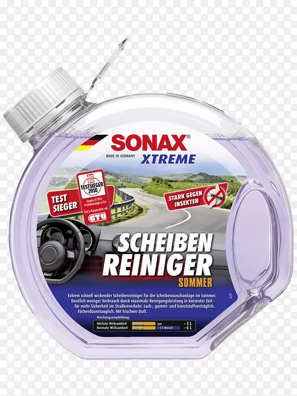轿车Sonax scheibenreiniger红色夏季车辆屏幕清洗Sonax 260500 5 l-汽车