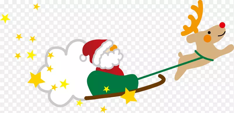 圣诞老人，圣诞日，驯鹿圣诞卡，圣诞节和节日季节-圣诞老人