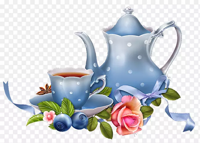 茶壶png图片剪辑艺术茶杯-早上好