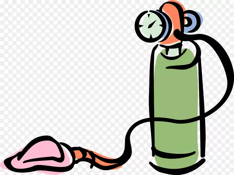 插画氧气面罩氧气罐png网络图.氧气