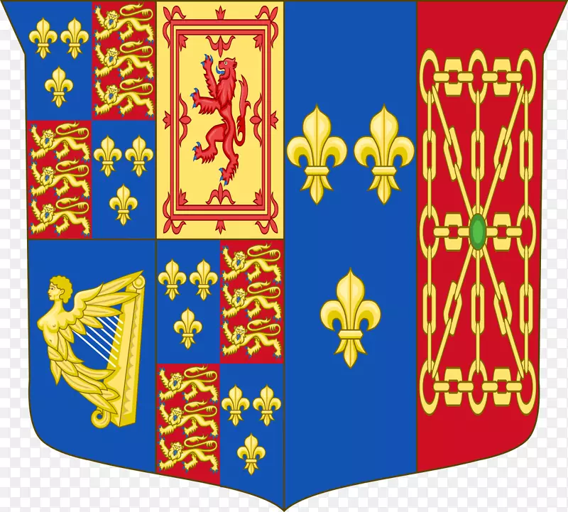 英格兰军徽苏格兰王国英国纹章女王配偶-英格兰