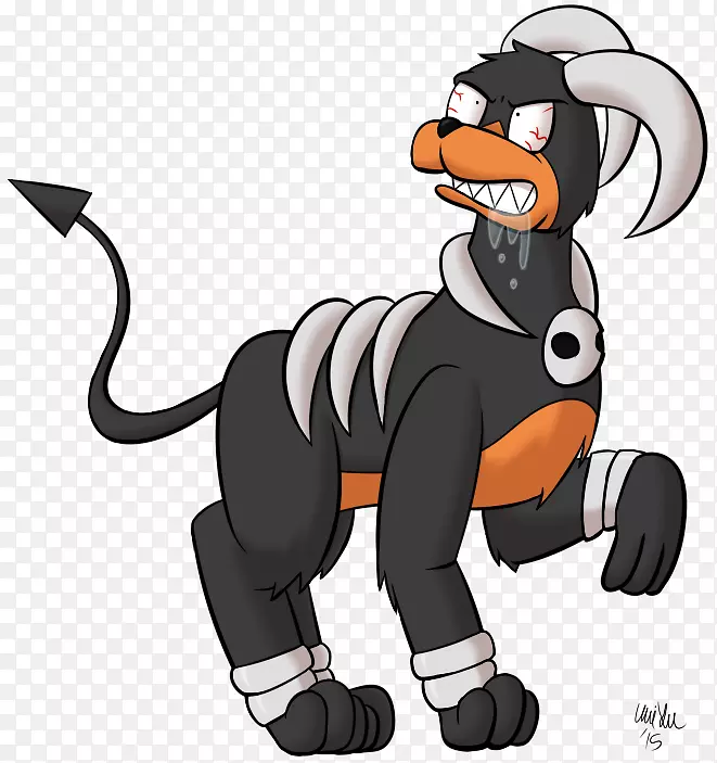 Houndoom，Houndour绘图，Venusaurinetales-houndour