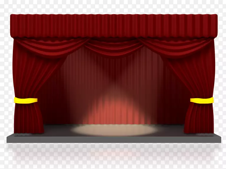 剧院窗帘和舞台窗帘剧院聚光灯形象-唱诗班摊位