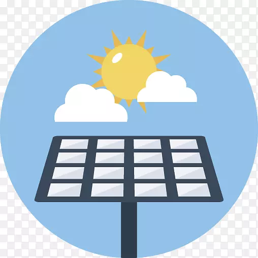 太阳能、可再生能源、太阳能电池板、剪贴画