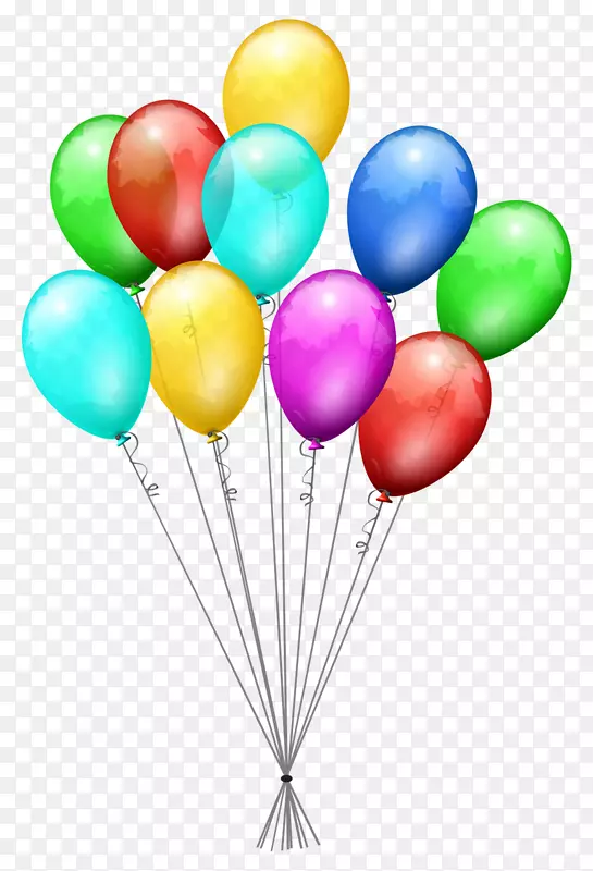 可伸缩图形气球剪贴画电脑图标生日快乐生日短信