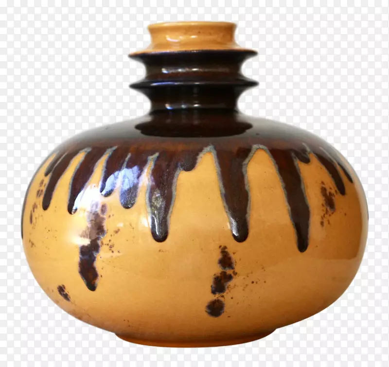 陶瓷叶花瓶玻璃餐具.花瓶