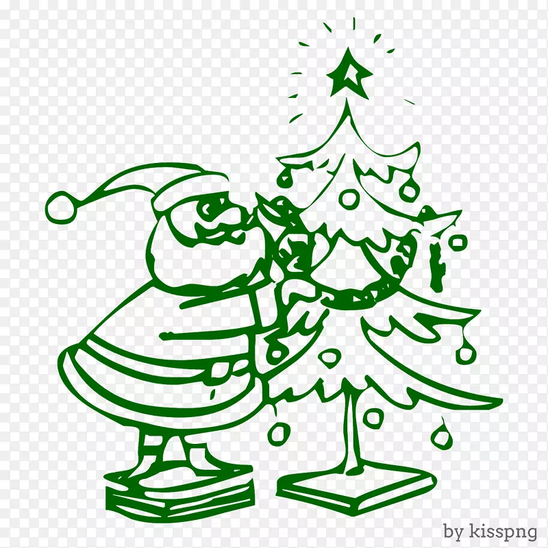 圣诞树，圣诞老人条款，节日，冬天-圣诞树