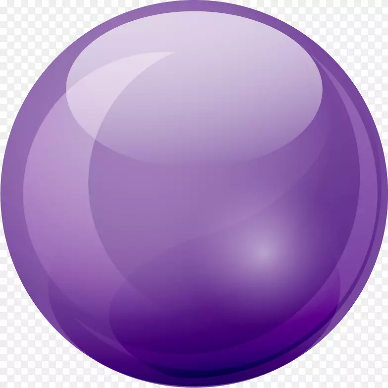 大理石球，紫色
