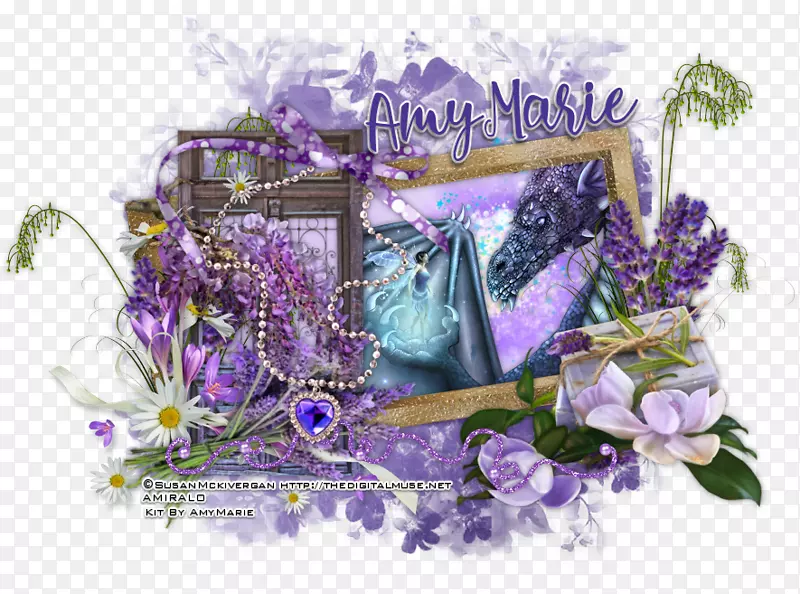英国薰衣草花束紫色