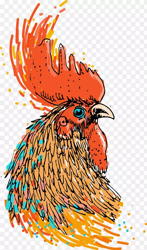 鸡插图图形收藏摄影版税-免费-鸡