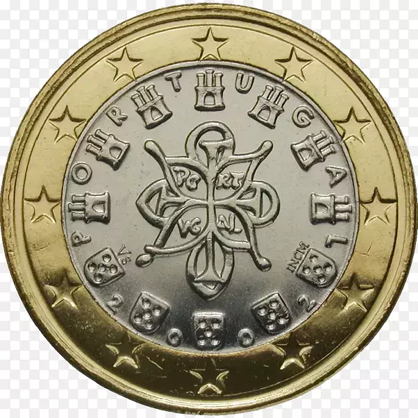 葡萄牙欧元硬币1欧元硬币2欧元硬币