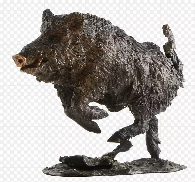 青铜雕塑艺术野猪
