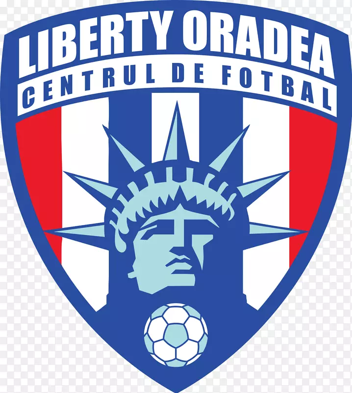 Cf自由Oradea Liga II FC Bihor Oradea作为矿物骑士标志-足球