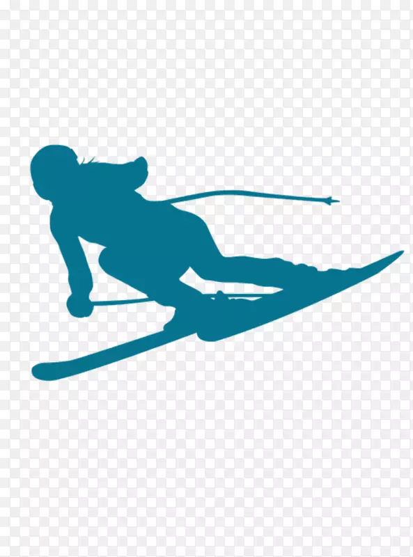 高山滑雪冬季运动图形.滑雪