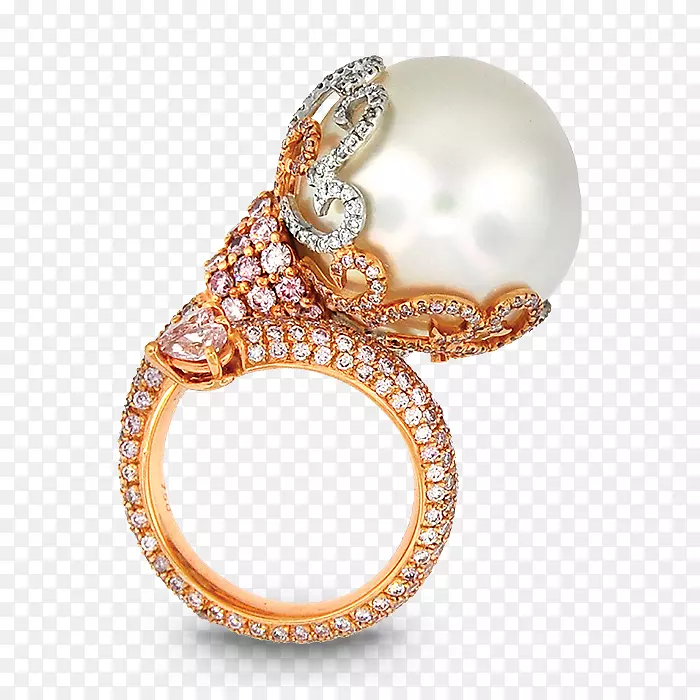 订婚戒指Jacob&co珠宝珍珠戒指