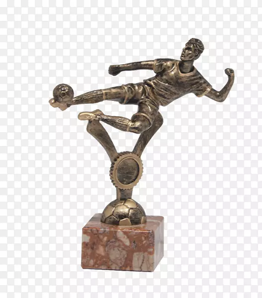 卡哈体育运动足球奖杯铜像雕塑-足球