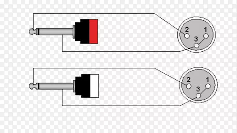 电线电缆连接器图电线电缆XLR连接器细长体图