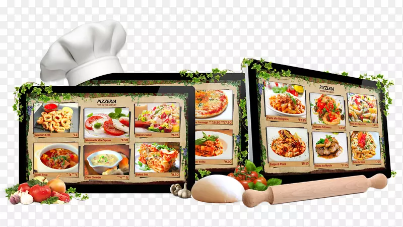 数字标志microsoft powerpoint菜单产品-餐厅菜单示例