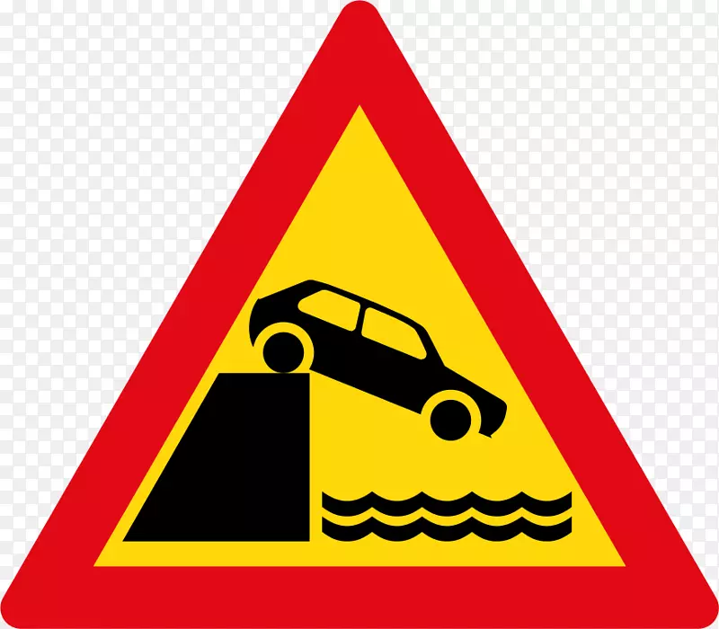 交通标志警告标志车速碰撞汽车