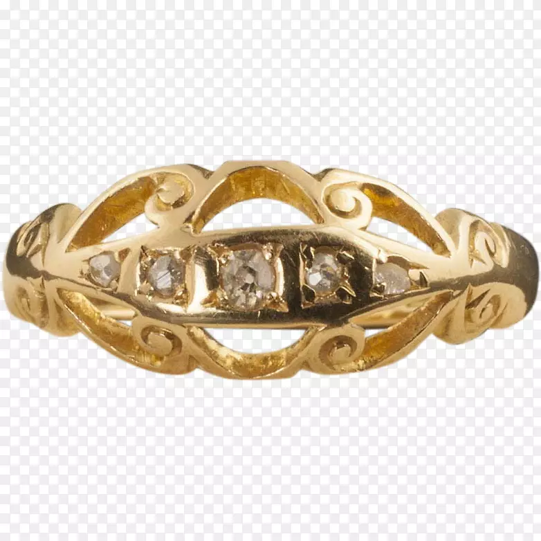 结婚戒指银金钻石戒指