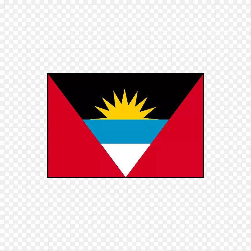 线旗字体品牌三角-安提瓜和巴布达
