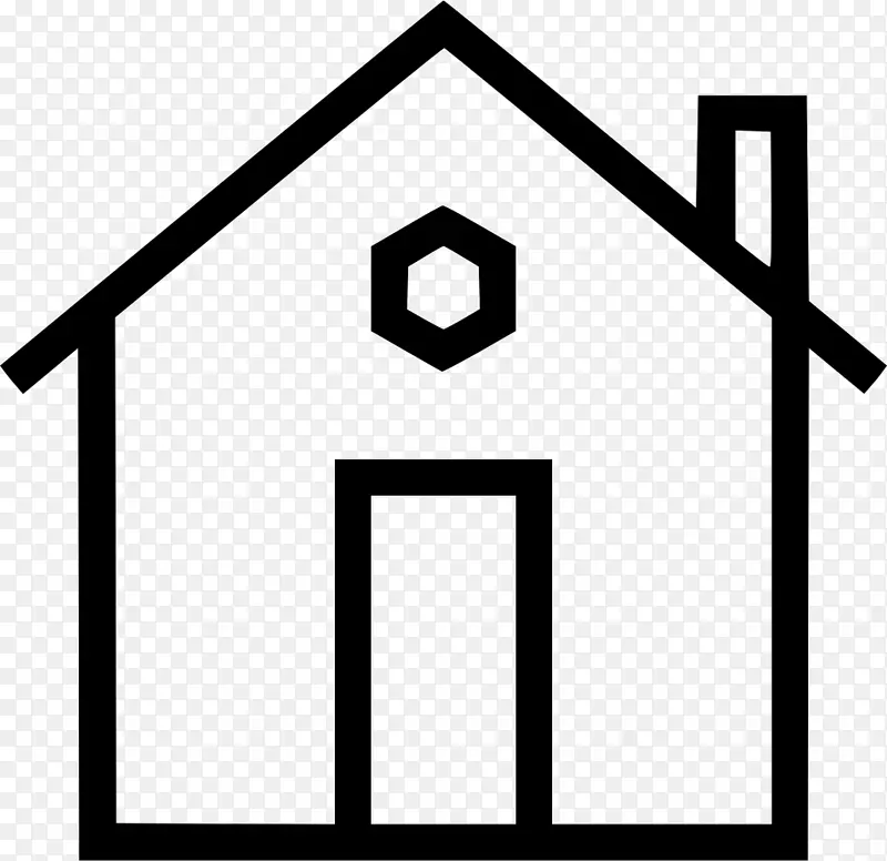 房地产公司电脑图标剪辑艺术建筑-房子