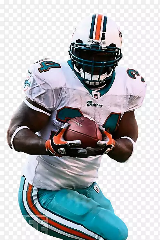 面罩NFL美式足球头盔迈阿密海豚跑回来-NFL