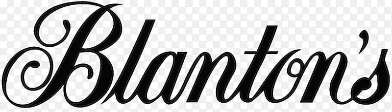 商标布兰顿的字体品牌黑色
