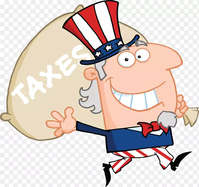 美利坚合众国剪贴画图形免版税插图-税额