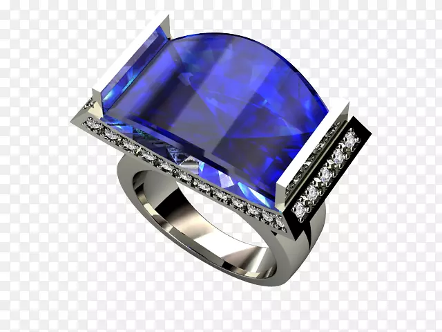 蓝宝石产品设计环钴蓝宝石
