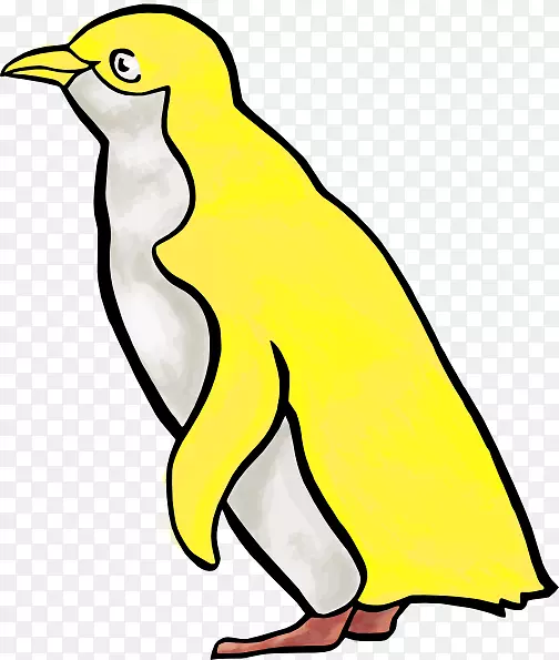 企鹅画图形剪贴画图片绿色企鹅