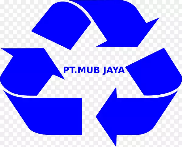 回收符号废纸回收.蓝色m标志