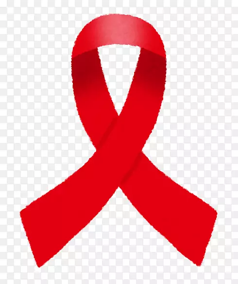 红丝带艾滋病毒/艾滋病路易斯安那州公共卫生研究所宣传丝带