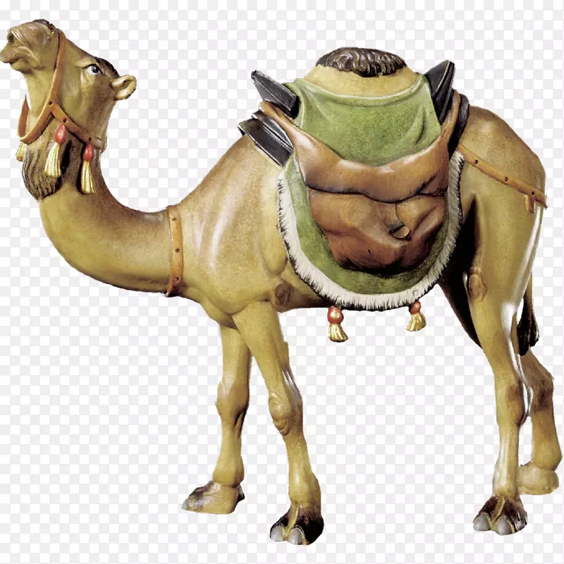 滴水雕像沙漠Lechtal-krippe：Kamel，stehend(1 STCK.)木雕-沙漠